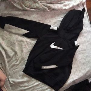 Black and white nike hoodie